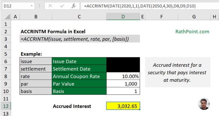 ACCRINTM Formula Example 5 - Rath Point