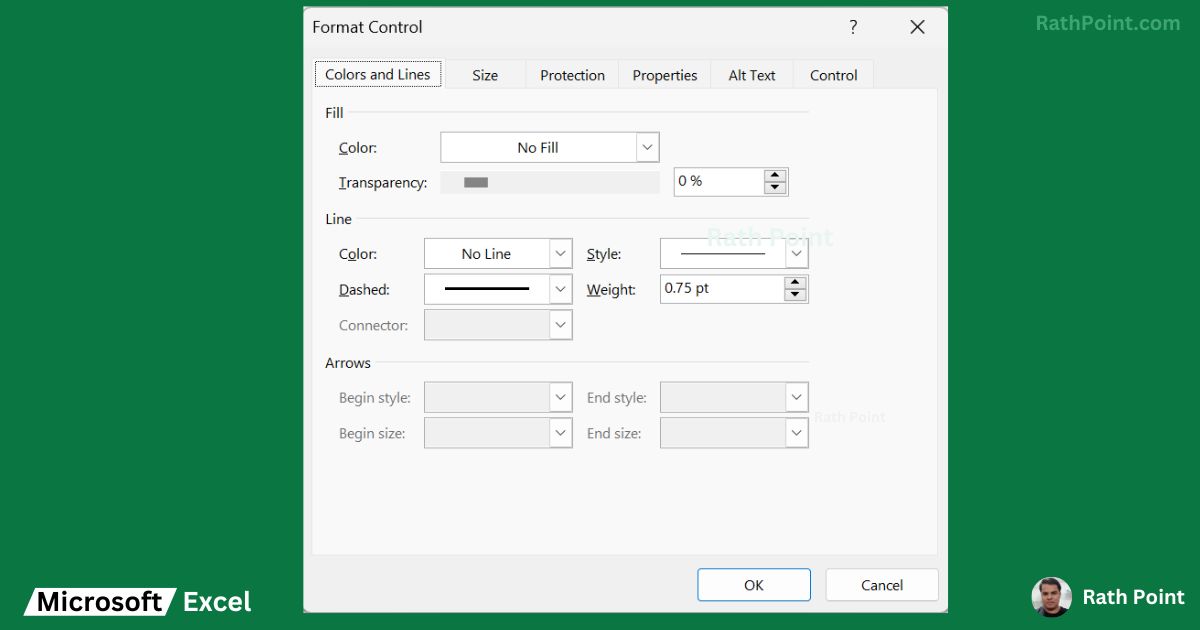 How to Insert Checkbox in Excel (Step 3) - Format Control