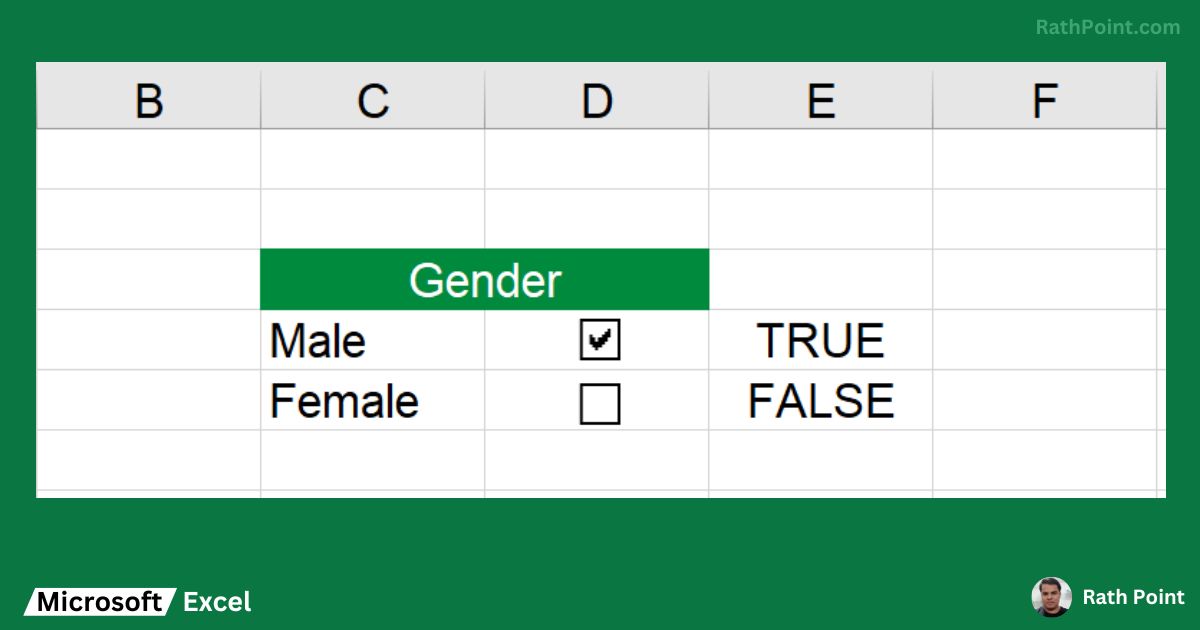 How to Link Checkbox to a Cell in Excel