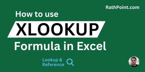 How to use XLOOKUP Formula in Excel