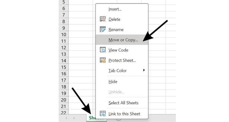 Excel Workbook - Move or Copy Worksheet in Excel