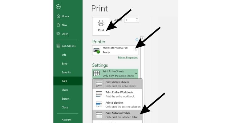 Excel Workbook - Print Worksheet or Workbook in Excel