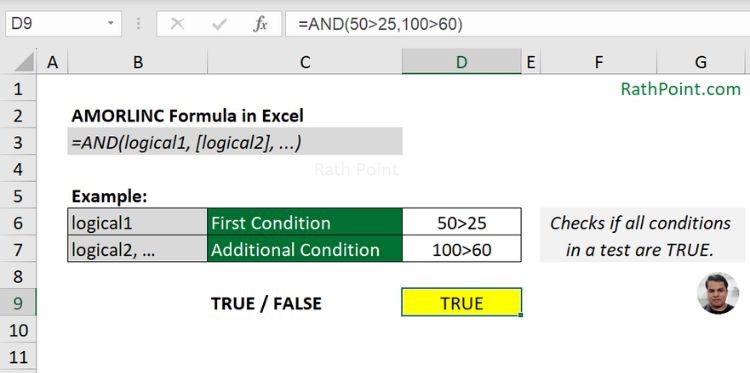 How to use AND Formula in Excel with Example (conditions)