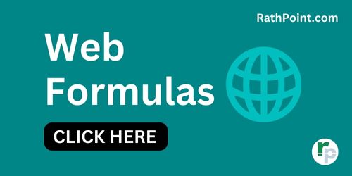 Excel Formulas - Web Formulas in Excel