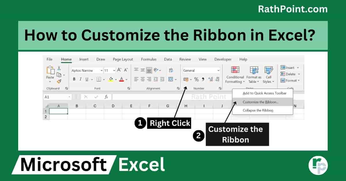How to Customize the Ribbon in Excel
