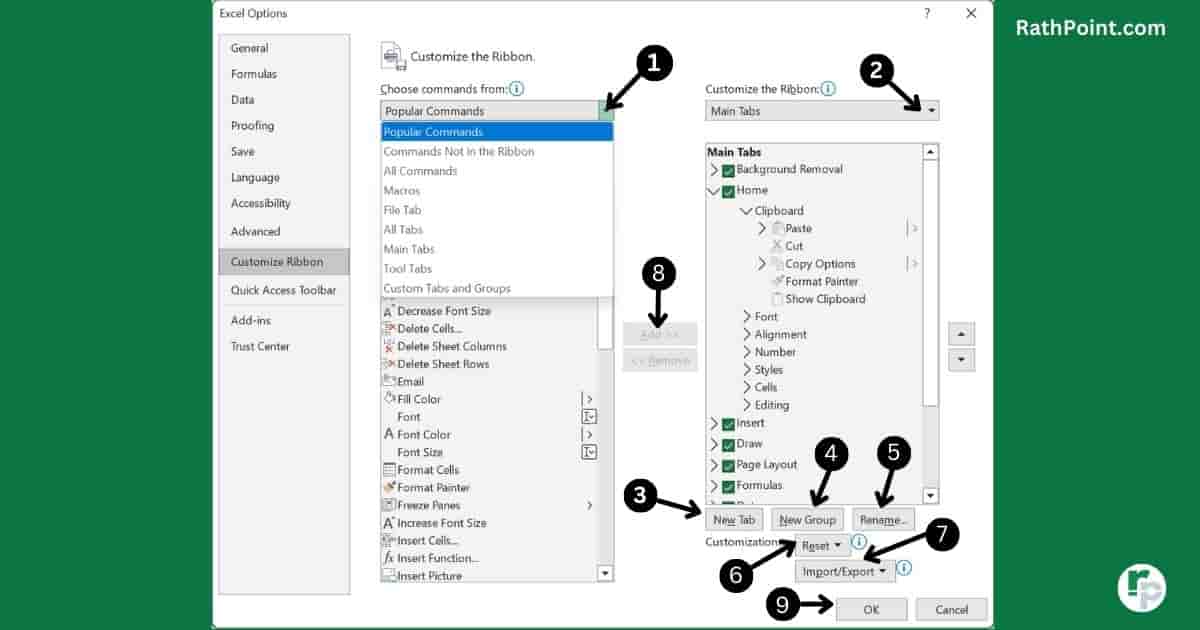 How to Customize the Ribbon in Microsoft Excel