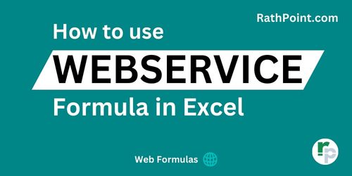 How to use WEBSERVICE Formula in Excel