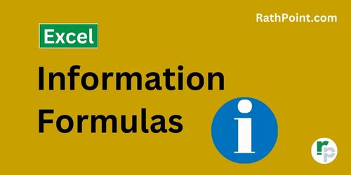 Information Formulas in Excel