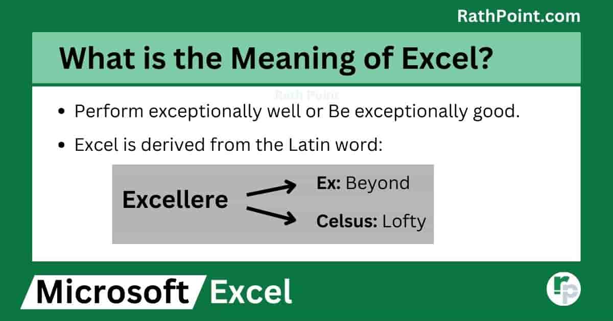 What is the Meaning of Excel