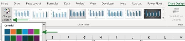 How to Change Colors in Excel Charts