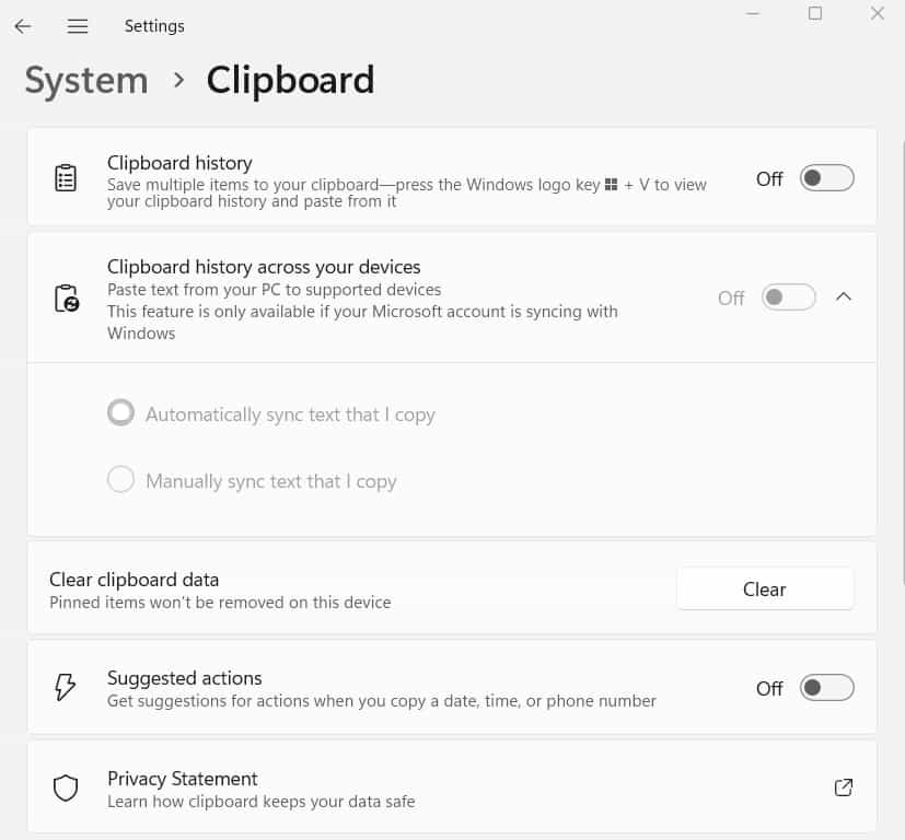 How to Change Clipboard Settings in Windows