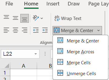 4 Options in Merge and Unmerge Cells in Excel - Rath Point