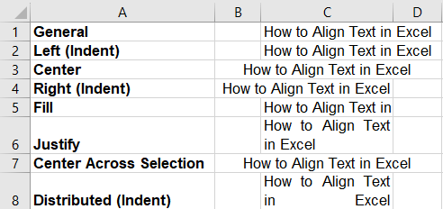 All Horizontal Text Alignment Options - Rath Point