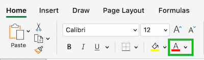 Excel Format Font Color - Rath Point