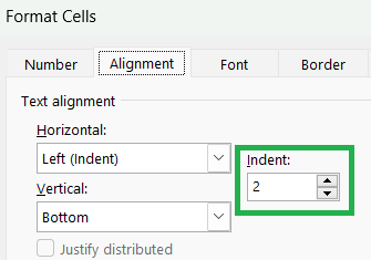 How to Increase or Decrease Indent in Excel using Format Cells - Rath Point
