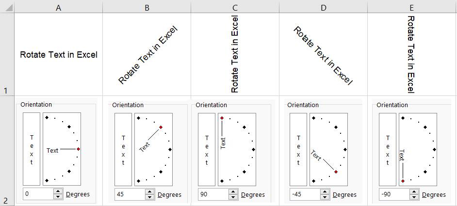 How to Rotate Text in Excel (Text Orientation) - Rath Point