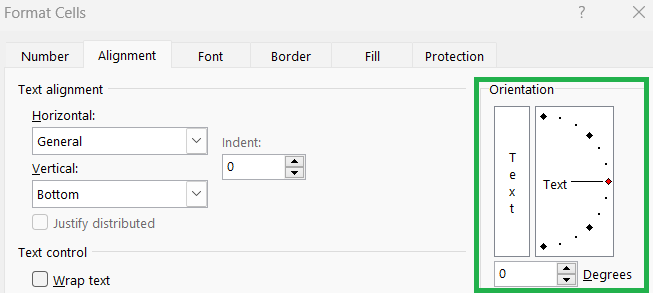 How to Rotate Text in Excel using Format Cells (Text Orientation) - Rath Point