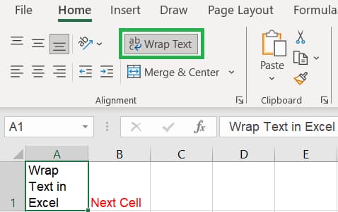 How to Wrap Text in Excel - Rath Point