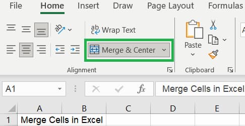 Merge Cells in Excel - Rath Point