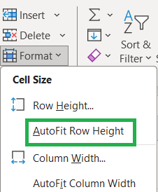 Why Wrap Text in Excel is Not Working - AutoFit Row Height to Fix