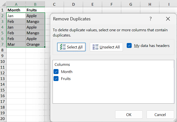 How to Remove Duplicates in Excel based on Two Columns - Rath Point