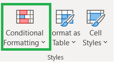 How to apply Conditional Formatting in Excel - Conditional Formatting Icon - Rath Point