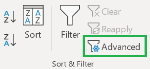 How to use Advanced Filter in Excel with Multiple Criteria - Rath Point