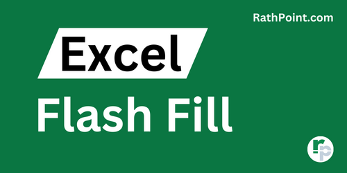 How to use Flash Fill in Excel - Rath Point