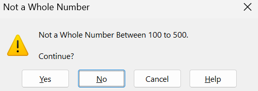 Warning Error Alert in Data Validation