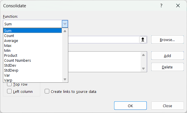 How to Consolidate Data in Excel from Multiple Rows - Consolidate Function