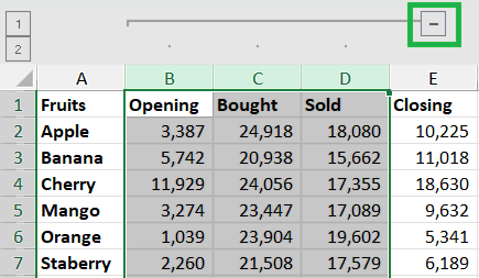 How to Group in Excel - Collapse or Expand the Group