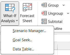 How to use What-If Analysis in Excel - Scenario Manager, Goal Seek and Data Table