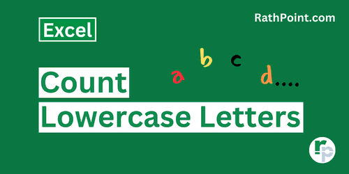 How to Count Lowercase Letters in Excel