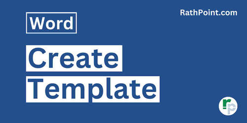 How to Create a Template in Word - Rath Point