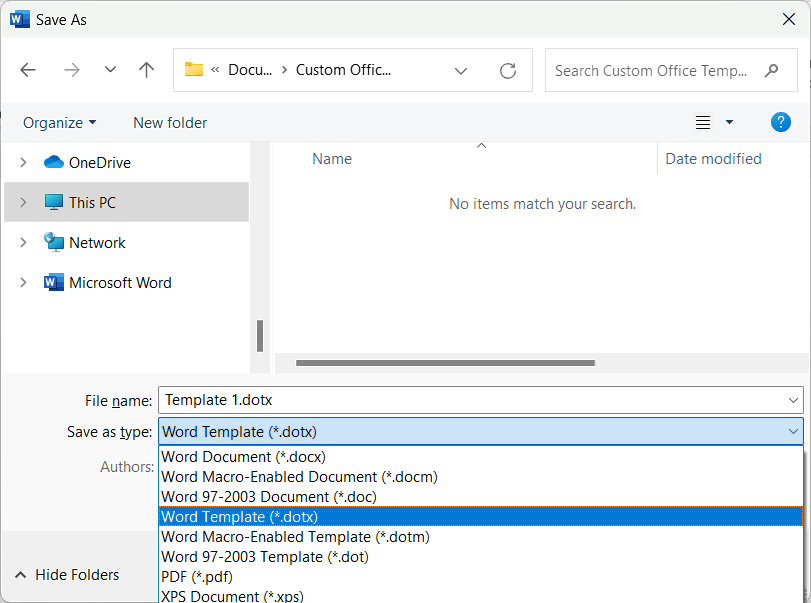 How to Create a Template in Word by Saving as Template