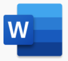 How to Create a Word Document - Microsoft Word icon