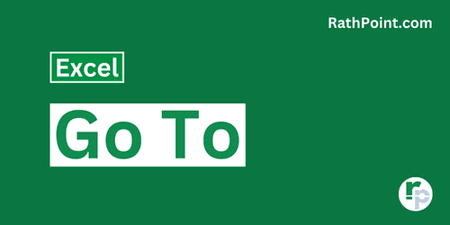 How to use Go To in Excel - Rath Point