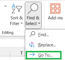 How to use Go To in Excel step by step