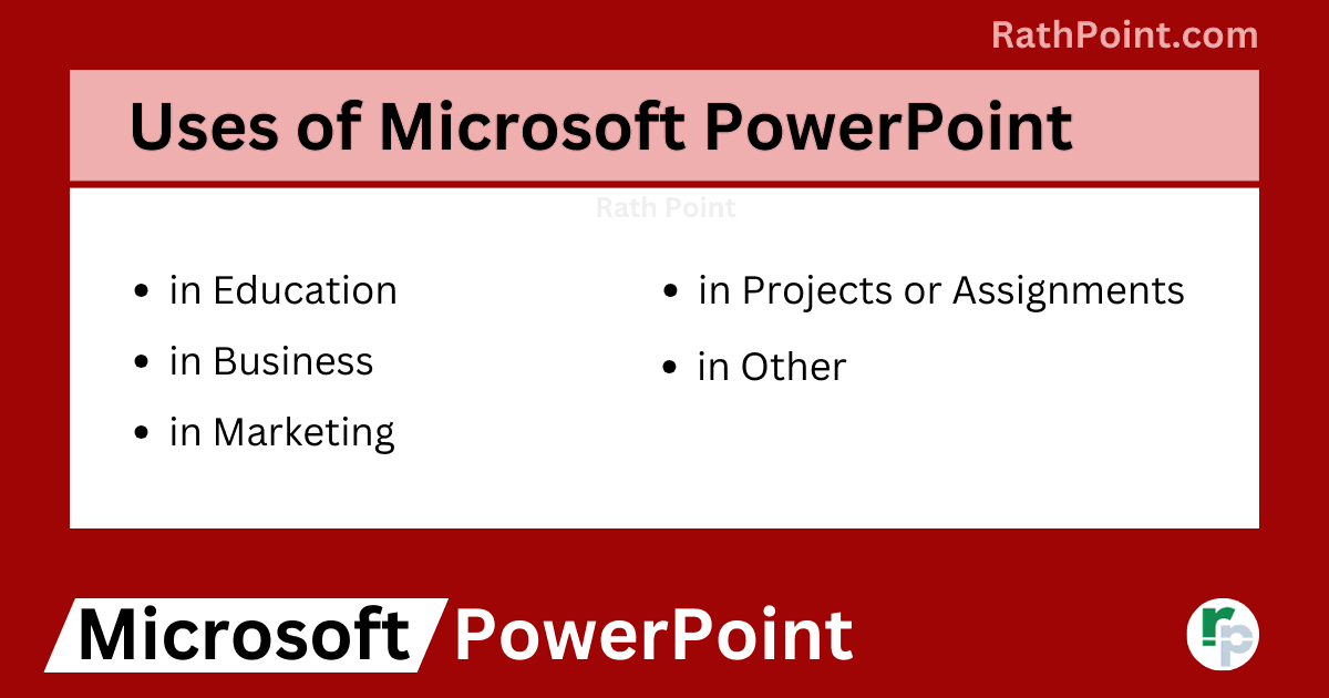 What are the Uses of Microsoft PowerPoint - PowerPoint Tutorial - Rath Point