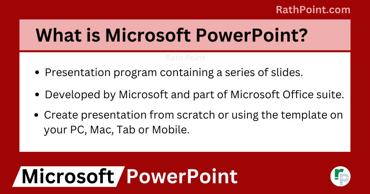 What is Microsoft PowerPoint - PowerPoint Tutorial - Rath Point