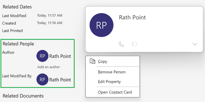 Add an Author in PowerPoint Properties