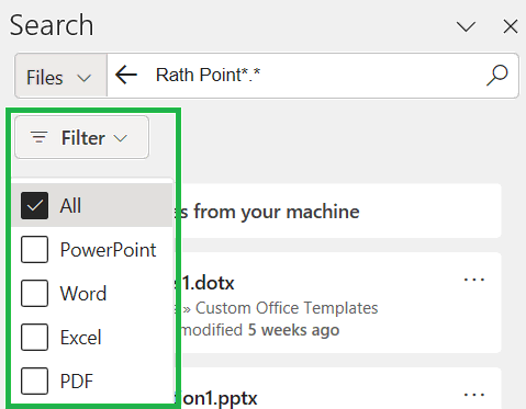 Filter Files using Smart Lookup in Excel spreadsheet