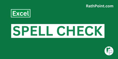 How to Spell Check in Excel - Rath Point