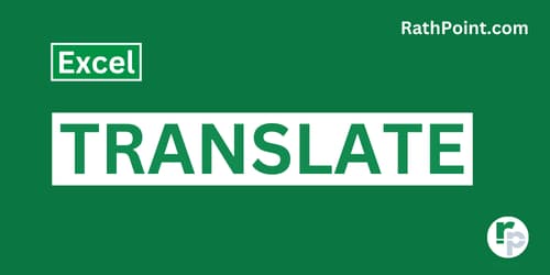 How to Translate Text in Excel - Rath Point