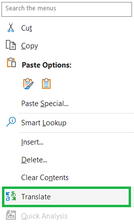 How to Translate Text in Microsoft Excel