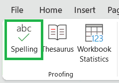 How to do Spell Check in Excel - Spelling Check