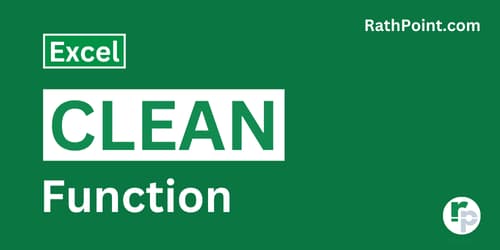 How to use CLEAN Function in Excel