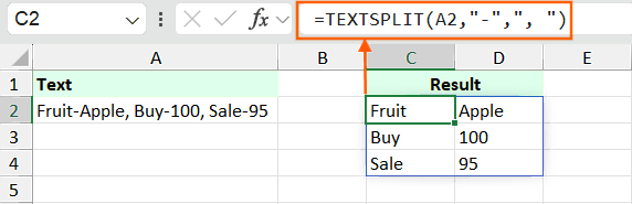 Split Text to Columns and Rows