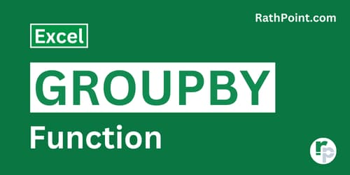 How to use GROUPBY Function in Excel