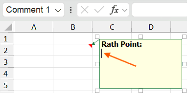 Add Notes in Excel